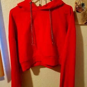 Tiger Mist crop top red sweater